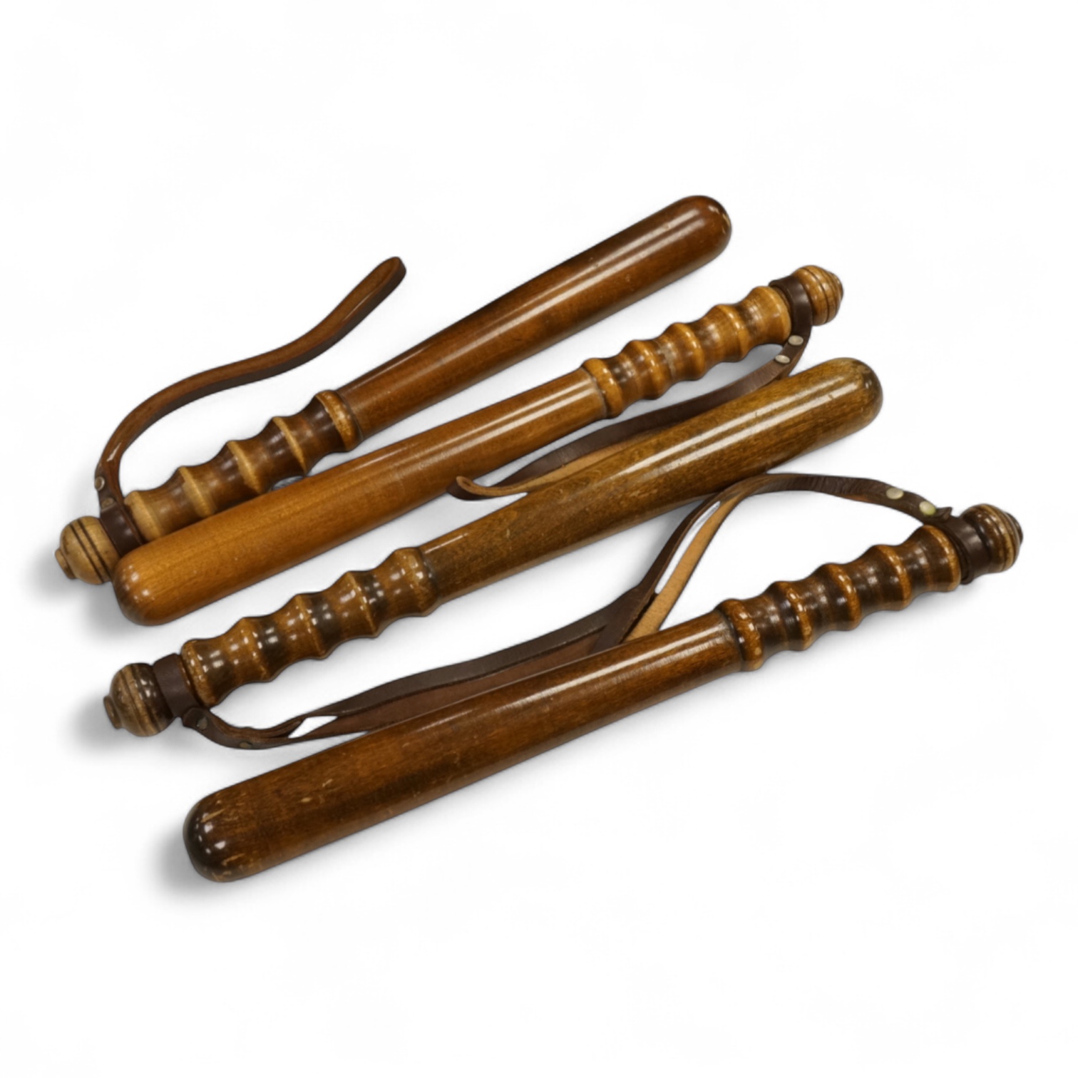 Four vintage Police truncheons